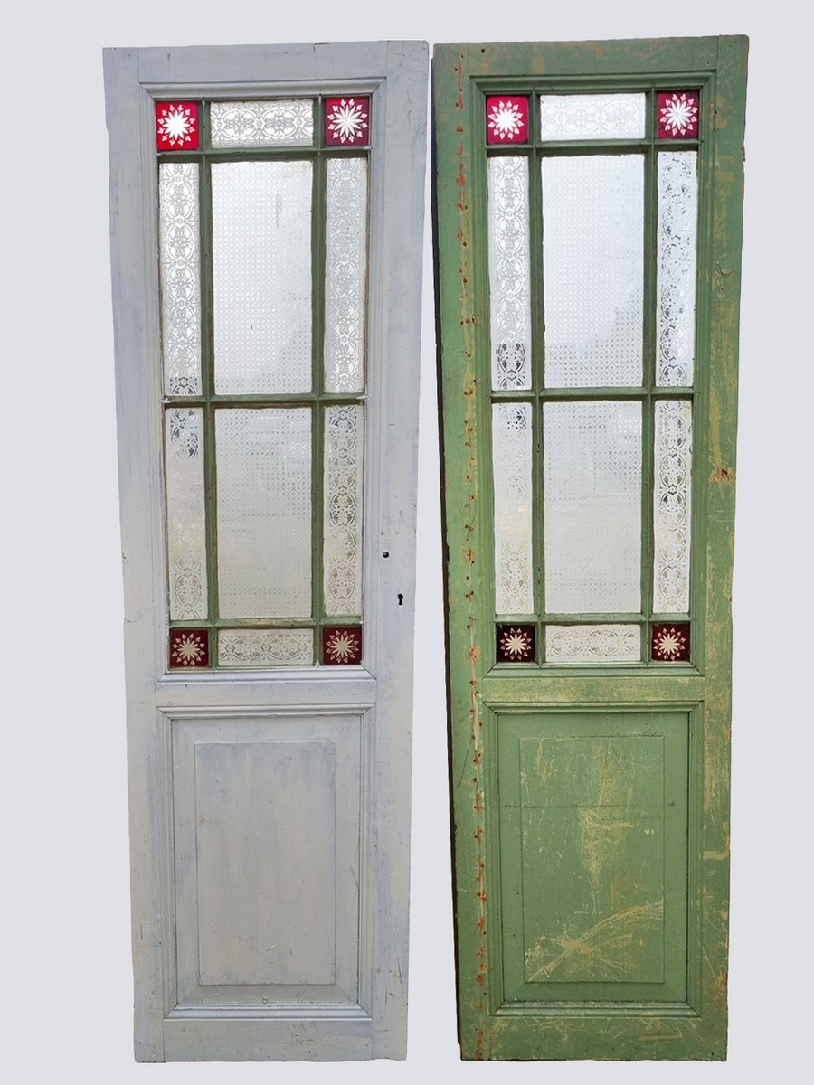 Antieke-geetste-gestraalde-dubbele-deuren-houten-friesecken-restauratie-oude-panden-herenhuizen-frosted-etched-doors