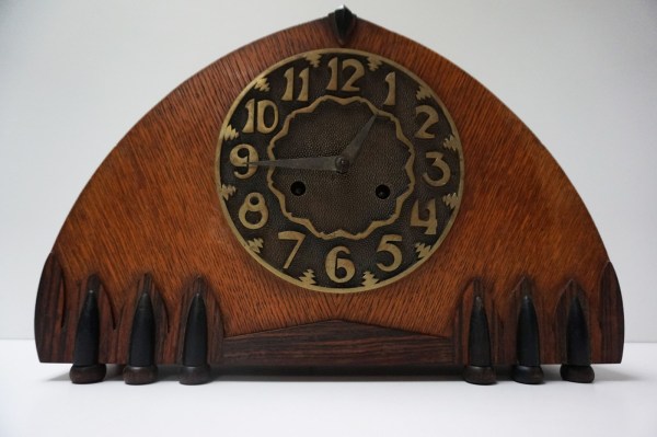 Amsterdamse-School-pendule-clock-klok-art-deco-Dutch