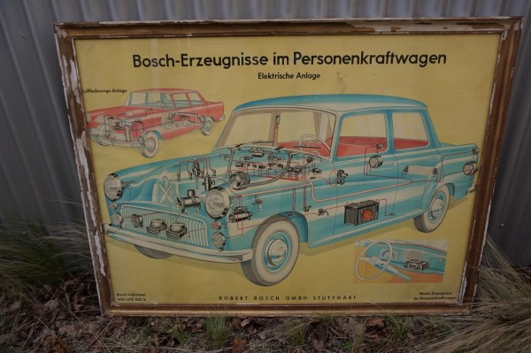 Bosch-Robert-lehrmittel-motoren-personenkrafwagen-elektrische-anlage-oldtimer-garage-poster-luftfederungs-vintage