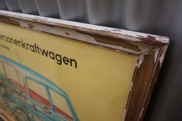 Bosch-Robert-lehrmittel-motoren-personenkrafwagen-elektrische-anlage-oldtimer-garage-poster-luftfederungs-vintage