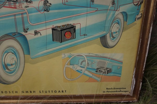 Bosch-Robert-lehrmittel-motoren-personenkrafwagen-elektrische-anlage-oldtimer-garage-poster-luftfederungs-vintage