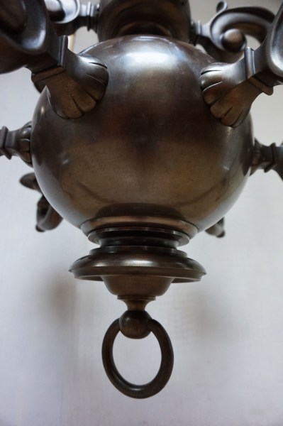 Bronzen-kroonluchter-Vlaams-Nederlands-kasteel-art-deco-bronze-castle-chandelier-Dutch-Flemisch-03