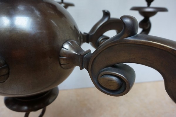 Bronzen-kroonluchter-Vlaams-Nederlands-kasteel-art-deco-bronze-castle-chandelier-Dutch-Flemisch-09