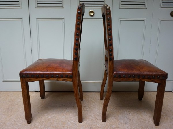 Dutch-art-deco-brown-leather-dining-chairs-antique-oak-six-eiken-eetkamerstoelen-stoelen-antiek-bruin-leren-