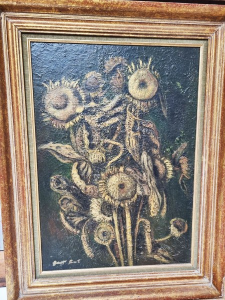 Gust-Smet-schilderij-zonnebloemen-olieverf-sunflowers-oil-painting-Braque-Ernst-Chagall-Belgium-Belgie-00001