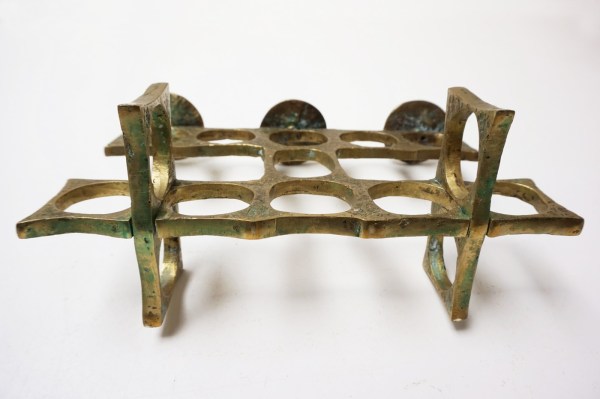 Heinz-Goll-candelabra-candlestick-kandelaar-bronze-brass-brutalist-sculptor-Austria
