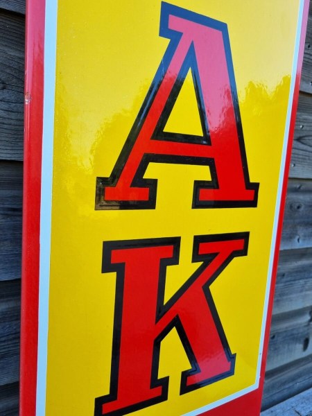 Kodak-emaille-reclamebord-vintage-Foto-Cine-enamel-sign-Grahait-Gosselies-1985-insigna-smaltata-pubblicitairia-00013