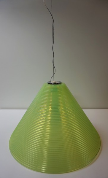 Leucos-Solaris-Murano-Toso-Massari-green-groen-iridescent-iriserende-kap-hanglamp-diffuser-vintage-chandelier
