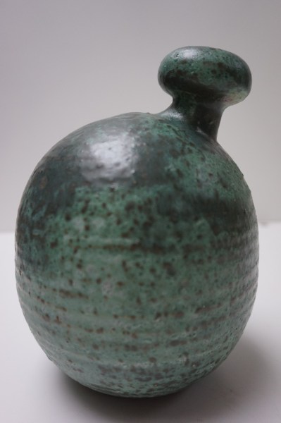 Mobach-Piet-Knepper-studio-pottery-vaas-vase-ceramic-Dutch-Netherlands-green-groen-vintage