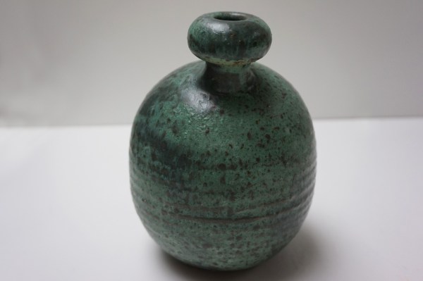 Mobach-Piet-Knepper-studio-pottery-vaas-vase-ceramic-Dutch-Netherlands-green-groen-vintage