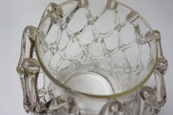 Murano-mid-century-modern-art-vase-lattice-glass-basket-weave-vaas-vintage-traliewerk-Italie
