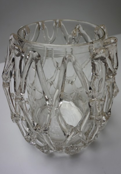 Murano-mid-century-modern-art-vase-lattice-glass-basket-weave-vaas-vintage-traliewerk-Italie