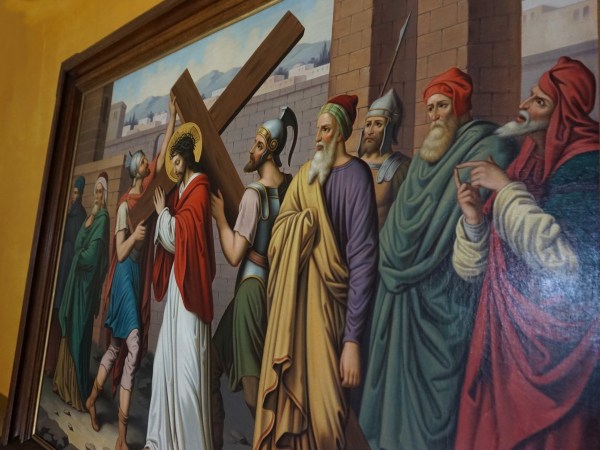 Neo-gotische-gothic-stationofthecross-kruisweg-statie-antiek-kerk-schilderij-painting-Jesus-Christ-cross-00006