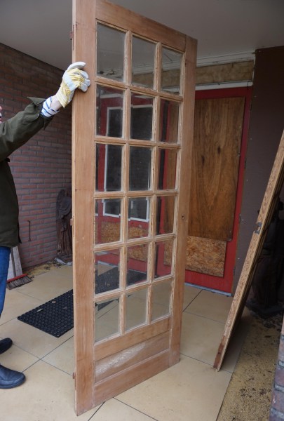 oude-antieke-amerikaans-grenen-houten-dubbele-deuren-ensuite-facet-geslepen-glas