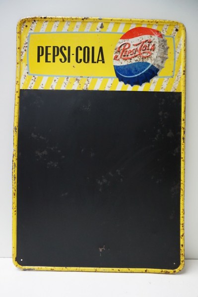Pepsi-Cola-reclamebord-schrijfbord-vintage-oud-tin-advertising-sign-board-Blechschild-Werbetafel-1950-jaren-50-01