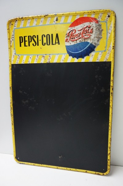 Pepsi-Cola-reclamebord-schrijfbord-vintage-oud-tin-advertising-sign-board-Blechschild-Werbetafel-1950-jaren-50-05