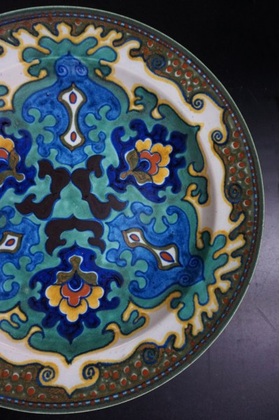 Rhodian-Gouda-plateel-bord-Zuid-Holland-Gouda-pottery-plate-dish-wall-plaque-art-nouveau-deco-jugendstil-00003