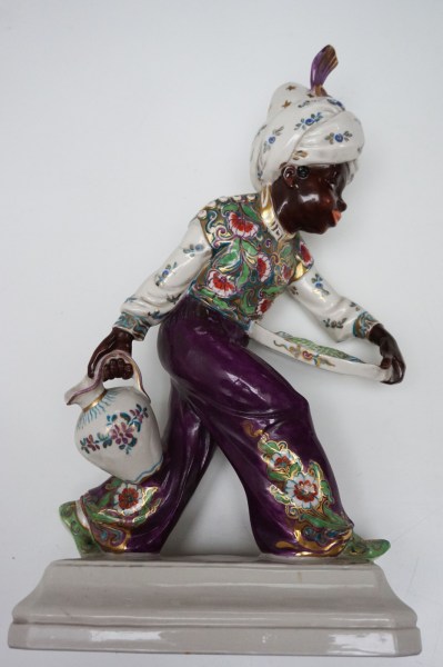 Schwarzburger-Werkstatten-Hugo-Meisel-Porcelain-Blackamoor-Painted-Figure-beeld-Mohr-orientalisme-porzellankunst