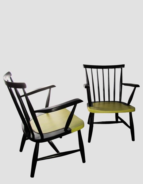 Tapiovaara-yngve-ekstrom-armchair-yellow-black-vintage-chair-stoel-armstoel-geel-pastoe