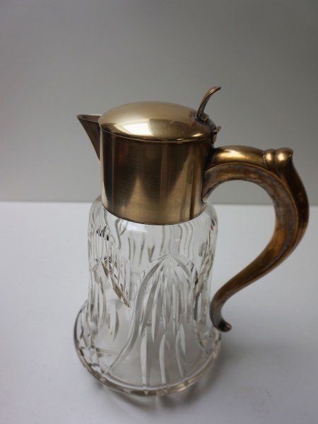 Vintage-geslepen-kristallen-vergulde-schenkkan-waterkan-wijnkan-karaf-ijs-oude-cut-crystal-glass-pitcher-gilded