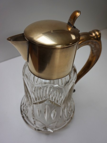 Vintage-geslepen-kristallen-vergulde-schenkkan-waterkan-wijnkan-karaf-ijs-oude-cut-crystal-glass-pitcher-gilded