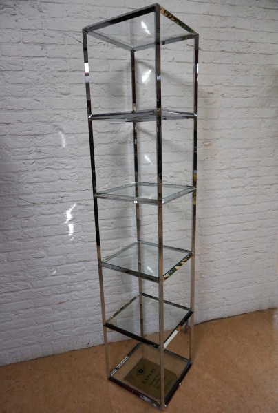 Vitra-chrome-glass--etagere-vintage-shelving-system-winkeldisplay-shopdisplay