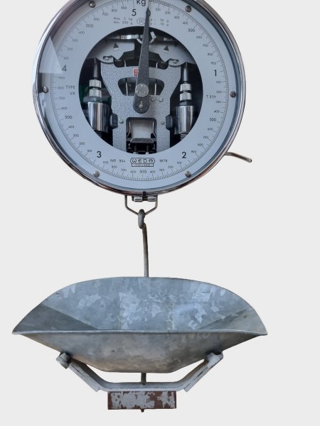 Weda-Holland-hangende-weegschaal-winkelweegschaal-hangweegschaal-industrieel-vintage-retro-hanging-scale-shop