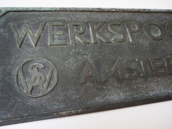 Werkspoor-NV-Amsterdam-werkplaat-stoomlocomotief-Koninklijke-Nederlandse-Fabriek-spoorwegmaterieel-bronze-train-plaque