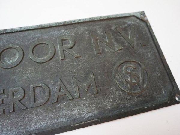 Werkspoor-NV-Amsterdam-werkplaat-stoomlocomotief-Koninklijke-Nederlandse-Fabriek-spoorwegmaterieel-bronze-train-plaque