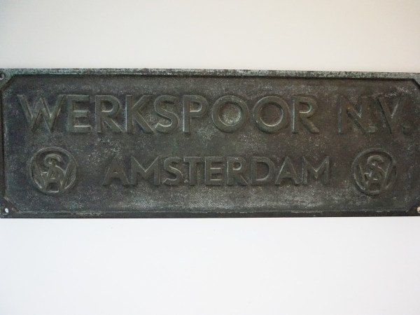 Werkspoor-NV-Amsterdam-werkplaat-stoomlocomotief-Koninklijke-Nederlandse-Fabriek-spoorwegmaterieel-bronze-train-plaque