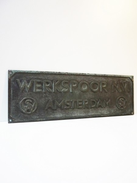 Werkspoor-NV-Amsterdam-werkplaat-stoomlocomotief-Koninklijke-Nederlandse-Fabriek-spoorwegmaterieel-bronze-train-plaque