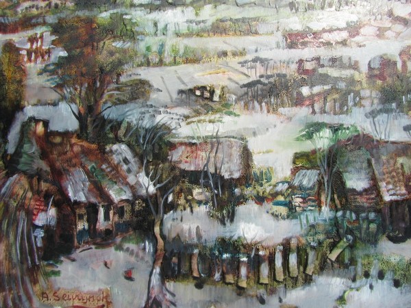 andre-seurynck-sijsele-schilderij-winterlandschap-paysage-hivernal-painting-Belgisch