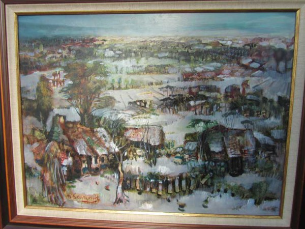 Schilderij winterlandschap, Seurynck A