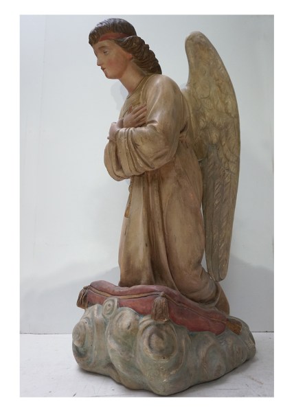 engel-vleugels-winged-angel-cherub-statue-sculpture-plaster-religious-praying-polychrome-altar-gipsen