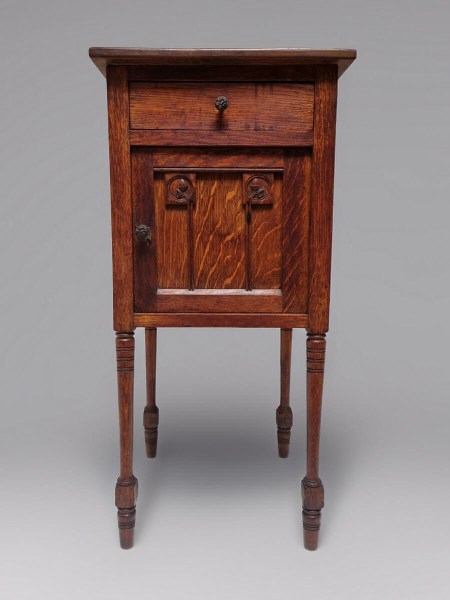 antiek-nachtkastje-art-deco-halkastje-bijzetkastje-kastje-Frans-eiken-antique-oak-bedside-table-nightstand