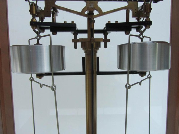 Antieke apothekers/laboratorium weegschaal Beckers &Sons