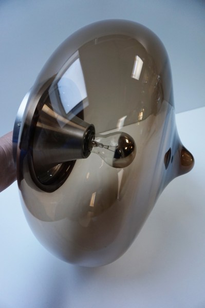 dijkstra-druppel-drop-lamp-plafondlamp-flush-mount-cieling-smoked-glass-rookglas-vintage-mid-century-Dutch-