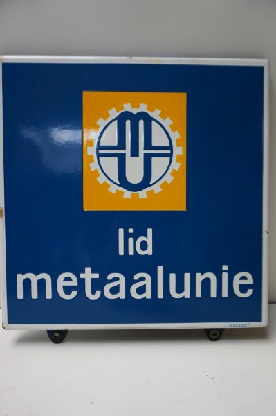 emaille-bord-metaalunie-logo-Langcat-Bussum-eigendom-enamel-sign-01