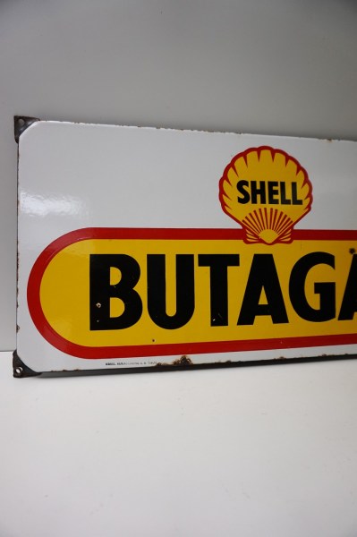 enamel-sign-advertising-Shell-Butagaz-Koekelberg-emaille-Brux-reclamebord-1954-oud-original-02