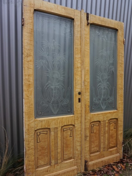 gestraalde-geetste-dubbele-deuren-paneeldeuren-houten-koppel-set-van-2-antieke-art-deco-distels-palmblad-00014