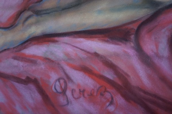 large-Nude-painting-pastel-sleeping-woman-vintage-1950s-1960s-signed-Perez-liggende-vrouw-liggend-naakt-00006