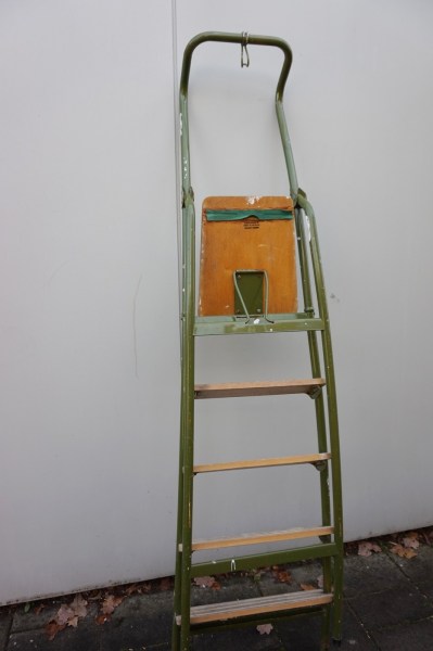retro-brabantia-keukentrap-schilderstrap-vintage-ladder-folding-metal-stepladder-industriele