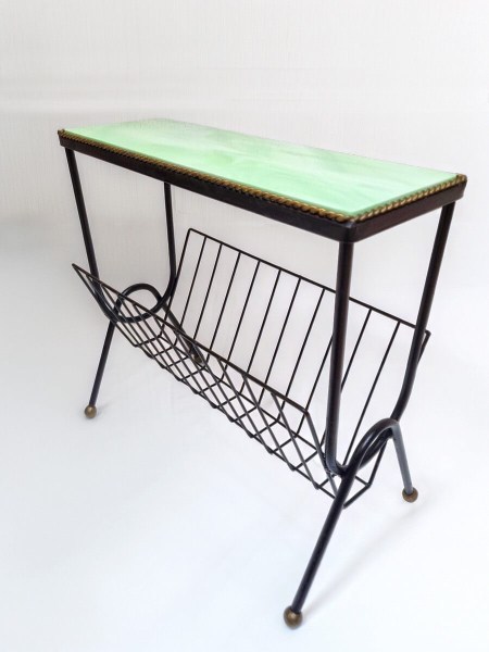 tijdschriftenrek-bijzettafel-lectuurbak-lectuurhouder-krantenbak-mid-century-magazine-rack-side-table-vintage-1960