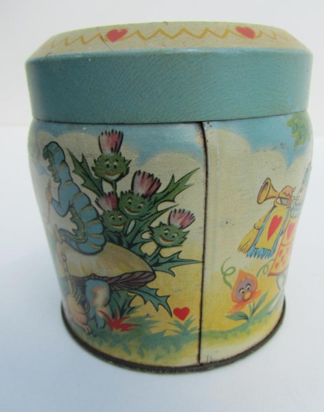 Vintage Blik Alice in Wonderland Thorne's Premier Toffee Tin Box