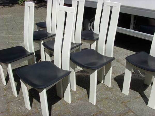 6 mid century moderne stoelen Pietro Costantini, dining chairs
