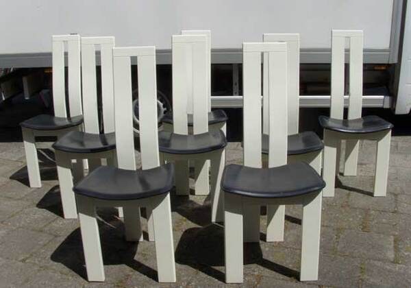 6 mid century moderne stoelen Pietro Costantini, dining chairs