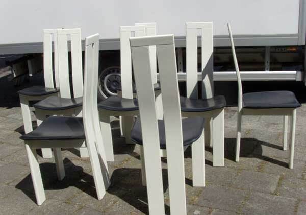 6 mid century moderne stoelen Pietro Costantini, dining chairs