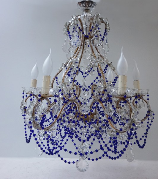 vintage-old-Murano-chandelier-cobalt-crystal-blu-beaded-macaroni-kroonluchter-blauw-oude-kralen