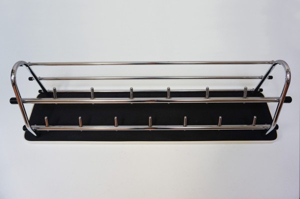 vintage-wand-kapstok-retro-sixties-hoeden-rek-chrome-zwart-wit-wandkapstok-buisframe-wall-coat-rack-hat
