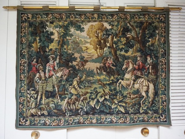 wandtapijt-wandkleed-jacht-valkenjacht-dames-paard-tapestry-hunting-falconry-women-noblewomen-horse-aubusson